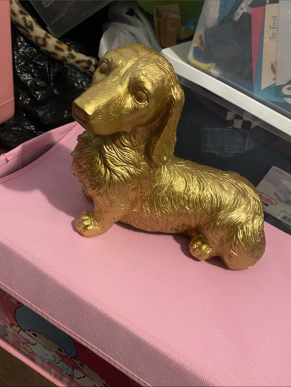 NWOT Gold Dachshund Accent Figurine 🖤🖤